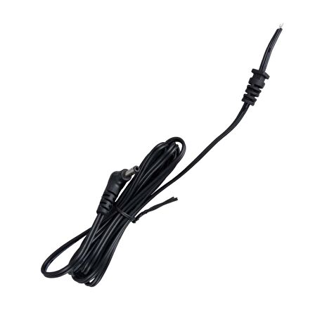 WEKO YERLİ ÜRETİM NOTEBOOK ADAPTÖRÜ 1.5 METRE L TİP JACKLI SİYAH DC KABLO 3.5*1.35 (4324)