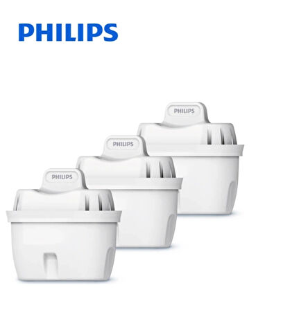 Philips Micro X-Clean, 3'Lü, Su Arıtma Filtresi, Su Arıtma Kartuşu, Brt Sürahi Uyumlu, AWP211