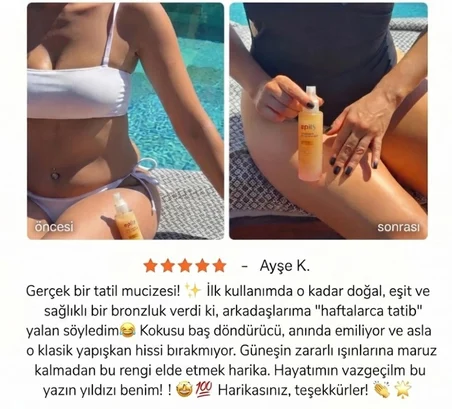 Anında Bronzlastırıcı Sprey 