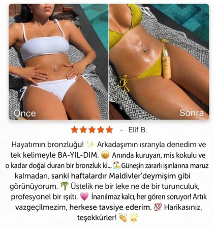 Anında Bronzlastırıcı Sprey 