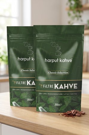 Harput Kahve Filtre Kahve 200 gr 2'li Paket Toplam 400 gr Öğütülmüş French Press Uyumlu