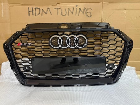 Audi A3 Rs3 Ön Tampon Komple Seti 8v Makyajlı Kasa 2016-2020 Arası Uyumlu Panjurlu