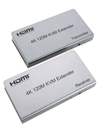 Extender HDMI Uzatıcı 120 mt Kvm Extender HDMI Extender Uzatma Adaptörü Cat5 Cat6 Uzatma Aparatı Full Hd 4K