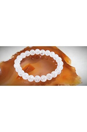8mm Aa Kalite Necef (Dağ Kristali) Taşı Bileklik
