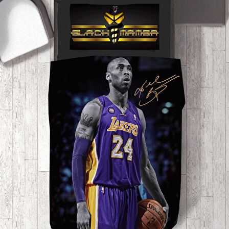 Black Mamba Temalı Baskılı Tek Kişilik Nevresim Takımı