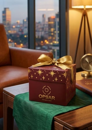 Lüks Bordo Gold Özel Tasarım Özel Gün Hediye Kutusu