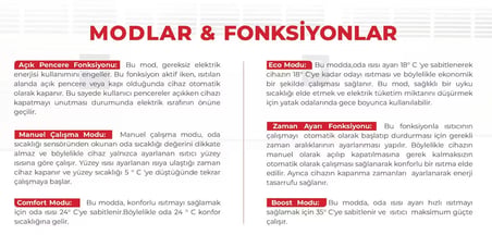 Elektrikli Yağlı Radyatör Isıtıcı Soba 2000 Watt LCD Ekranlı Programlanabilir
