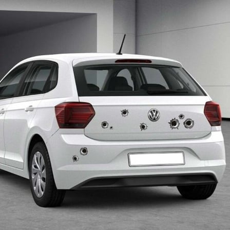 Kurşun İzi Araba Stickerı