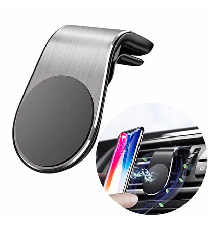 Araba Klimasına Takılan Mandallı Mıknatıslı Telefon Tutucu