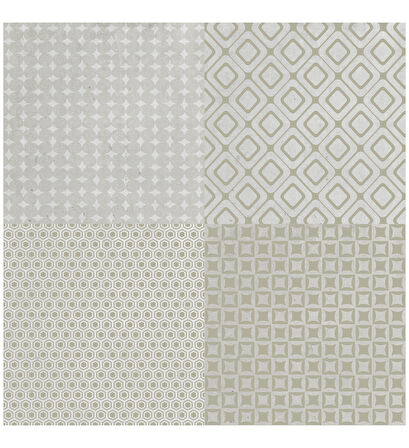 DecoHandy 30x30 cm Kendinden Yapışkanlı  Pvc Karo Mutfak Arası 4 Lü Karışık model  0,36m2