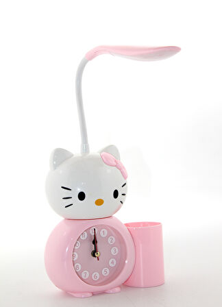 Hello Kitty Masa Lambası Saat Ve Kalemlik