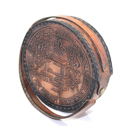 Deri Kılıflı Pirinç Pusula