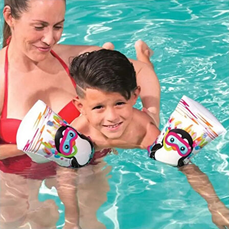 Sevimli Hayvan Desenli Büyük Çocuk Deniz Kolluğu (6-12 Yaş)