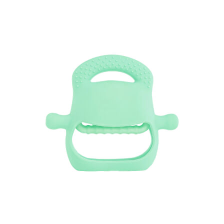 Açık Yeşil Bebek Silikon Diş Kaşıyıcı