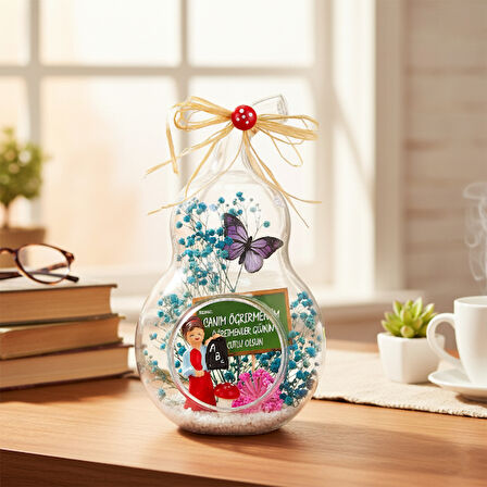 Mini Armut Teraryum - Öğretmenler Günü Hediyesi