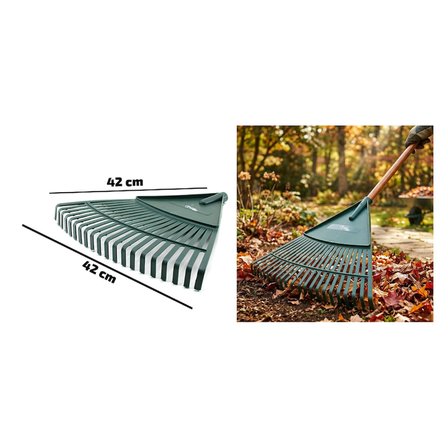 20 Dişli Yaprak Tırmığı - Plastik - 42 cm Genişlik