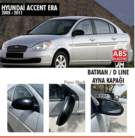 Hyundai Accent Era Batman Yarasa Ayna Kapağı Piano Black