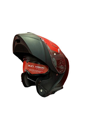 CYRIL ÇENE AÇILIR VİZÖRLÜ KASK
