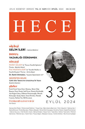 Hece Dergi 333.Sayı Eylül 2024