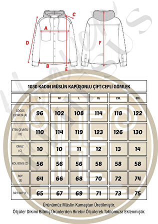 Müslin Kapüşonlu Gömlek-Kadın Kapüşonlu Gömlek-1030