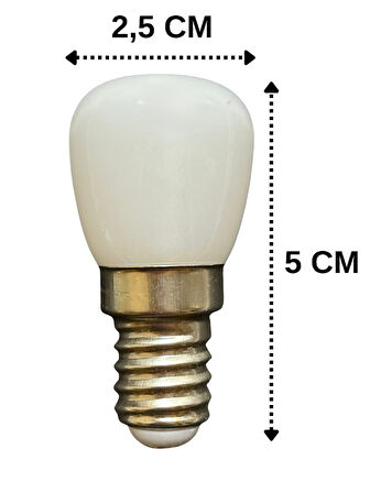 (5 Adet) Heka 2W (14W) 3000K (Sarı Işık) E14 Duylu (İnce Duy) Dim Edilebilir Soft Led Mini Ampul