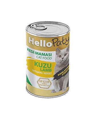 HELLO PATY YETİŞKİN STERILIZE KEDI KONSERVE MAMASI 12 ADET X 415 GR