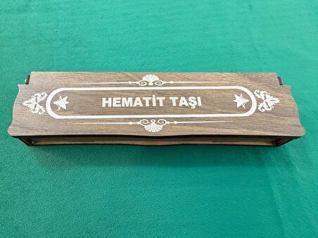 HEMATİT TAŞI 33'LÜ TESBİH AHŞAP KUTU SEVGİLİYE BABAYA HEDİYE