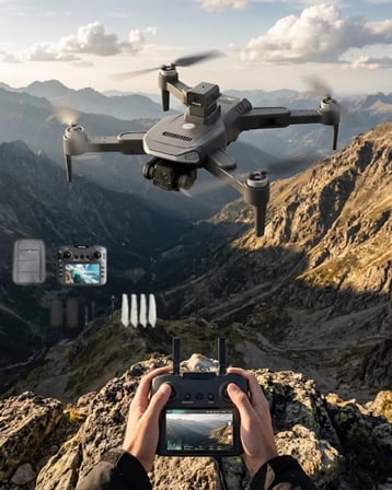 Katlanabilir GPS Destekli Akıllı Drone 4K Kamera Uzun Uçuş Süresi ve Engel Alg?