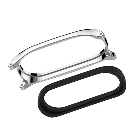 Mijobs Xiaomi Mi Band 5-4 Pu Deri Kayış Kordon-(5775)