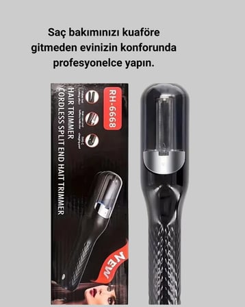RH-6668 Taşınabilir Şarjlı Saç Kesme Makinesi Elektrikli Kişisel Bakım Aleti 