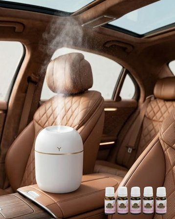 Aromaterapi Özellikli Mini Hava Nemlendirici 5 Esans Hediyeli LED Işıklı Difüz?