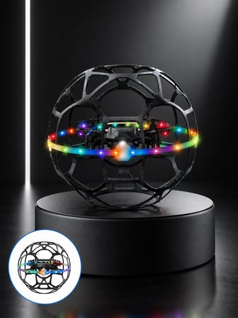 El Sensörlü Uçan Top Drone Çocuklar İçin LED Işıklı Eğlence Oyuncağı