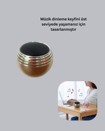 Kablosuz Mini Hoparlör Şarjlı TWS Destekli Kompakt Ses Sistemi Yeni Nesil