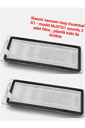Xiaomi Robot vacuum mop Essential G1 MJSTG1 uyumlu 2 adet hepa filtre