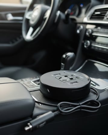 Araç İçi Power Inverter Çoklu Usb Girişli Hızlı Ve Güvenli Şarj