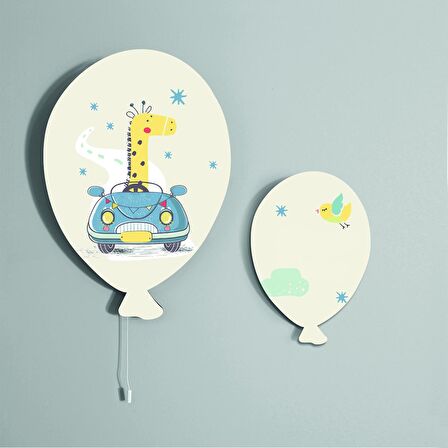 Bebek Çocuk Yatak Odası İkili Balon Dekoratif Duvar Dekorasyon Ürünleri Model 0134