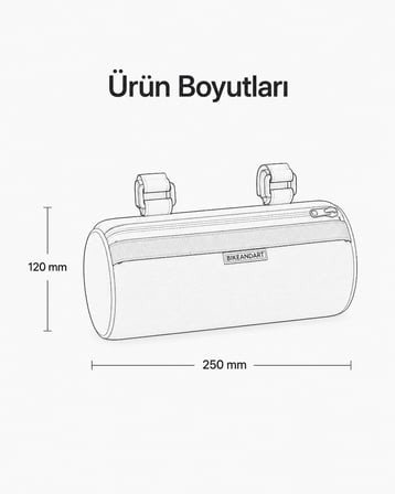 Heugers Retromodern Çok Amaçlı Termal Elektrikli Bisiklet ve Scooter Çantası 2.1L (Haki - Taba)