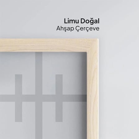 Heyden Limu 10x15 cm Doğal Ahşap Fotoğraf ve Poster Çerçevesi (Ayaklı)