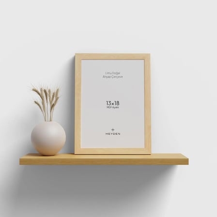 Heyden Limu 13x18 cm Doğal Ahşap Fotoğraf ve Poster Çerçevesi (Ayaklı)