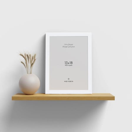 Heyden Limu 13x18 cm Beyaz Fotoğraf ve Poster Çerçevesi (Ayaklı)