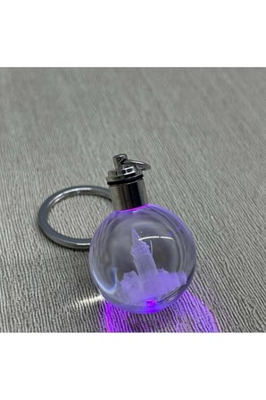 Ledli Galata Kulesi Tasarımı Kristal Anahtarlık