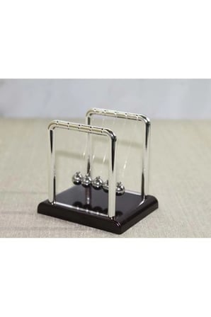 Masa Üstü Newton Beşiği Kinetik Denge Balans Dekoru - 7,5x8,5cm