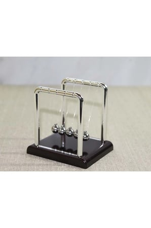 Masa Üstü Newton Beşiği Kinetik Denge Balans Dekoru - 7,5x8,5cm