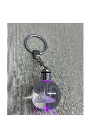 Ledli Sultanahmet Tasarımı Kristal Anahtarlık