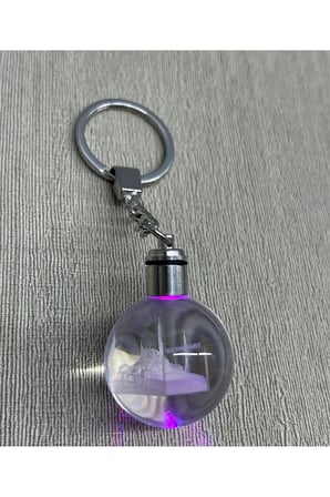 Ledli Sultanahmet Tasarımı Kristal Anahtarlık