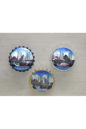 İstanbul Temalı Metal Magnet