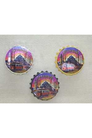 İstanbul Temalı Metal Magnet