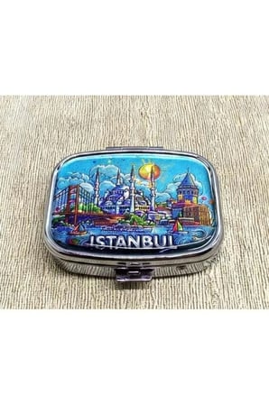 İstanbul Temalı İlaç Kutusu - 4x5.5cm