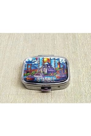 İstanbul Temalı İlaç Kutusu - 4x5.5cm
