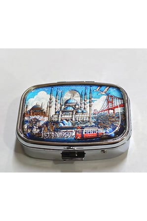 İstanbul Temalı İlaç Kutusu - 5x5cm